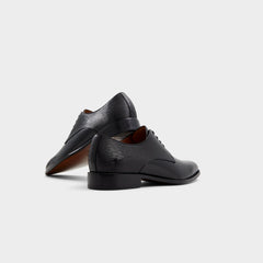 Halbart Black Leather Embossed Men's Oxfords & Lace-ups - Oxford shoe | Aldo sale