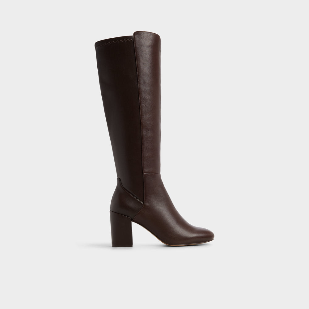 Satori Brown Overflow Women's Tall Boots - Knee-high boot, Block heel | Aldo sale