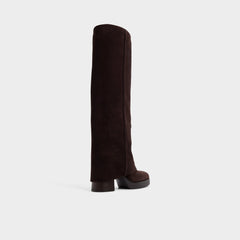 Maeveh in Dark Brown - Knee-high boot, Platform | Aldo discount