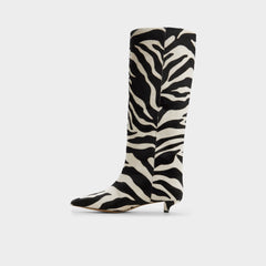 Gabelia in White Black - Knee-high boot, Kitten heel | Aldo online