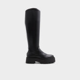 Carelden Black Women's Tall Boots - Knee-high boot, Lug sole | Aldo outlet