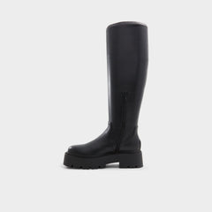 Carelden Black Women's Tall Boots - Knee-high boot, Lug sole | Aldo outlet