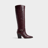 Saddle in Bordo - Knee-high boot, Block heel | Aldo discount
