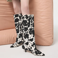 Everose in White Black - Knee-high boot, Kitten heel | Aldo on sale
