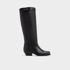 Emberlyn in Black - Knee-high western boot, Cup sole | Aldo online