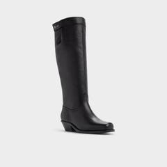 Emberlyn in Black - Knee-high western boot, Cup sole | Aldo online