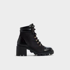 Mariettia in Black - Lace-up boot, Lug sole | Aldo outlet