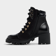 Mariettia in Black - Lace-up boot, Lug sole | Aldo outlet