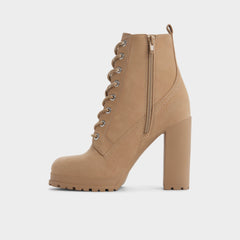 Rebelliously in Medium Beige - Combat ankle boot, Lug sole | Aldo online