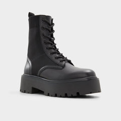 Talaleryknit Black Women's Combat boots - Combat ankle boot, Black | Aldo sale