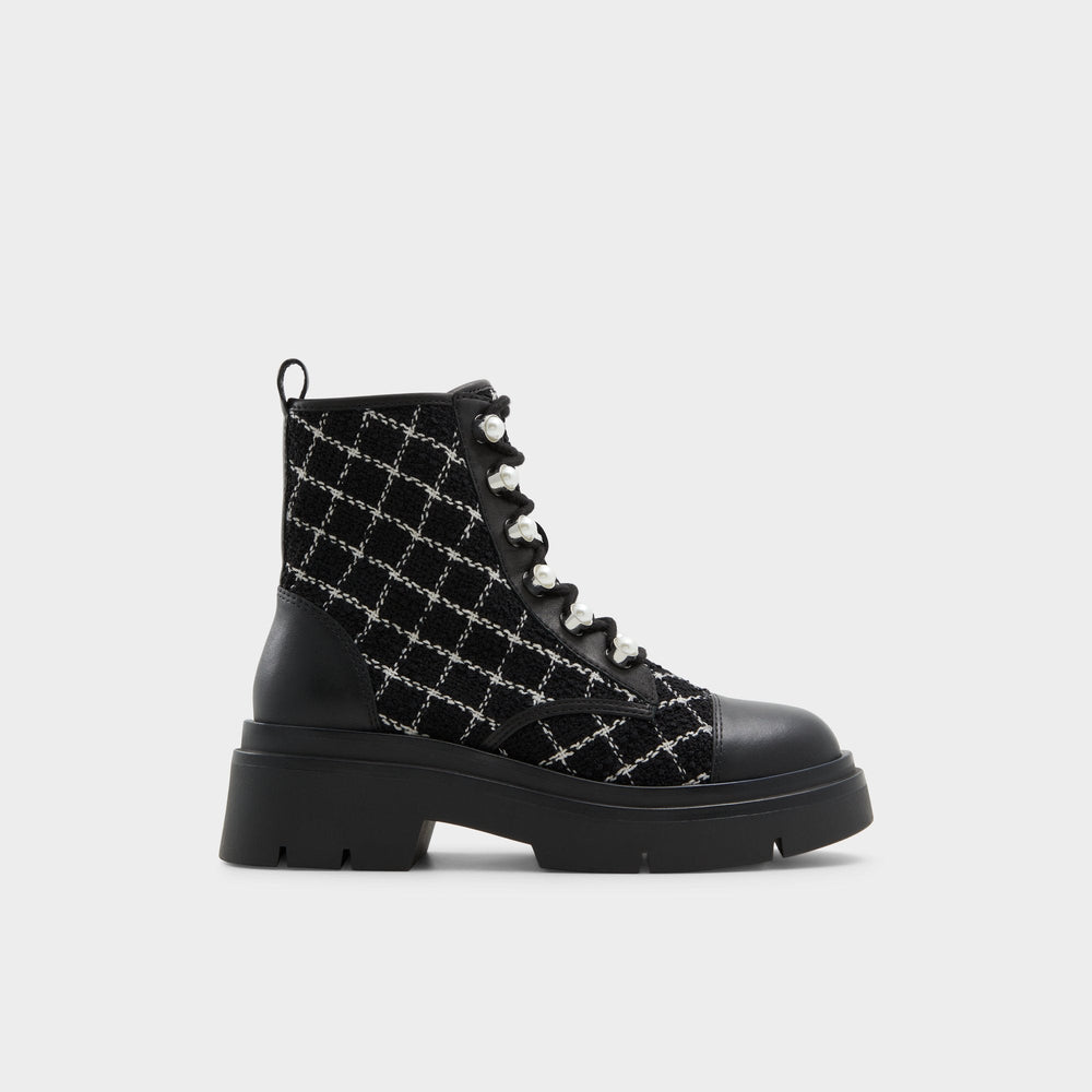Marthia in Other Black - Combat ankle boot, Black | Aldo on sale