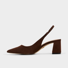 Uliana in Dark Brown - Slingback heel, Block heel | Aldo sale