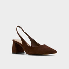 Uliana in Dark Brown - Slingback heel, Block heel | Aldo sale