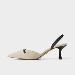Nailah Open Natural Women's Kitten heels - Slingback heel, Kitten heel | Aldo online