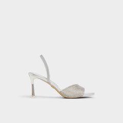 Andyana Silver Women's Strappy sandals - Slingback heeled sandal, Stiletto heel | Aldo discount