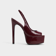 Thanlinie in Dark Red - Slingback heeled sandal, Platform | Aldo outlet