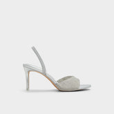 Aitana Silver Women's Heeled sandals - Slingback heeled sandal, Stiletto heel | Aldo for sale
