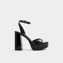 Valoria Black Women's Platform sandals - Strappy heeled sandal, Platform | Aldo on sale