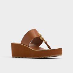 Penelopy Medium Brown Women's Platform sandals - Wedge sandal, Wedge heel | Aldo discount