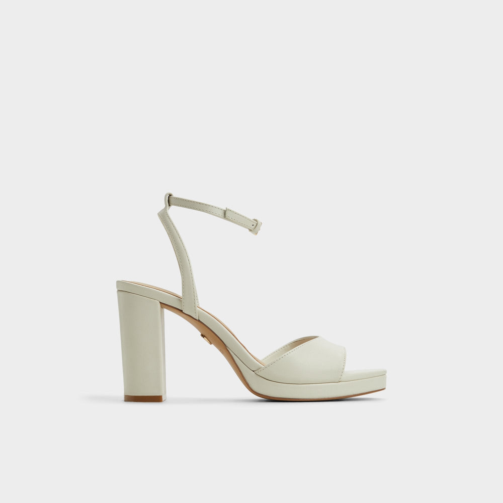 Gracious White/Bone Women's Block heels - Strappy heeled sandal, Block heel | Aldo for sale