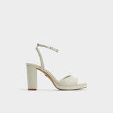 Gracious White/Bone Women's Block heels - Strappy heeled sandal, Block heel | Aldo for sale