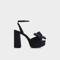 Luscious in Black 14154112 - Strappy heeled sandal, Platform | Aldo sale