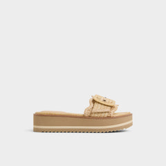 Wavynelly Light Beige Women's Flats - Slide sandal, Platform | Aldo for sale