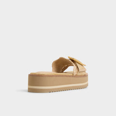 Wavynelly Light Beige Women's Flats - Slide sandal, Platform | Aldo for sale