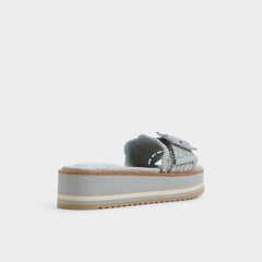 Wavynelly Other Blue Women's Flats - Slide sandal, Platform | Aldo sale