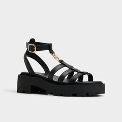 Lamington Black Women's Strappy sandals - Gladiator sandal, Lug sole | Aldo online