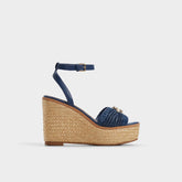 Ybylin Navy Women's Platform sandals - Wedge sandal | Aldo for sale