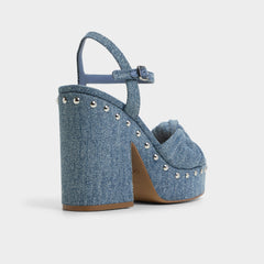 Ulialdan Blue Combo Women's Platform sandals - Strappy heeled sandal | Aldo online