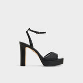Chicglimmer Black Women's Platform sandals - Strappy heeled sandal, Block heel | Aldo sale