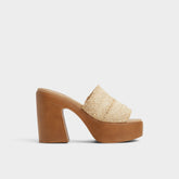 Maysee Natural Women's Platform sandals - Heeled mule, Platform | Aldo outlet