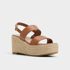 Keoni Medium Brown Women's Platform sandals - Wedge sandal | Aldo on sale