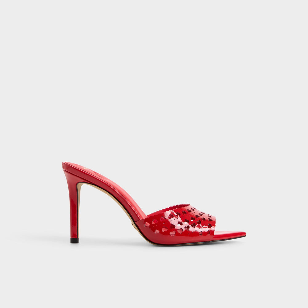 Lovemule in Medium Red - Heeled mule, Stiletto heel | Aldo outlet