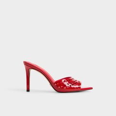 Lovemule in Medium Red - Heeled mule, Stiletto heel | Aldo outlet
