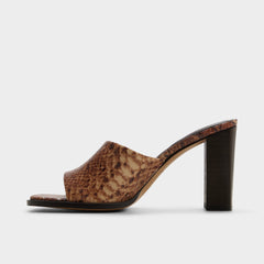 Re in Sophia Brown Multi14190695 - Heeled mule, Block heel | Aldo discount