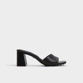 Tisha Black Women's Heeled mules - Heeled mule, Block heel | Aldo for sale