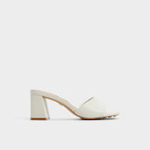 Tisha White Women's Heeled mules - Heeled mule, Block heel | Aldo on sale