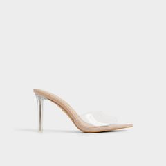 Anitabrilden Beige Women's Mule slides - Heeled mule, Stiletto heel | Aldo outlet