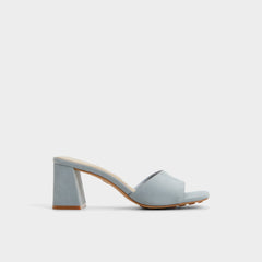 Tisha Other Blue Women's Heeled mules - Heeled mule, Block heel | Aldo sale