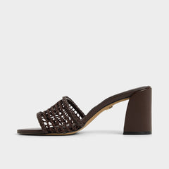 Beachdate Dark Brown Women's Block heels - Heeled mule, Block heel | Aldo online