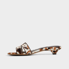 Scarletta White/Black Women's Heeled mules - Heeled mule, Kitten heel | Aldo for sale