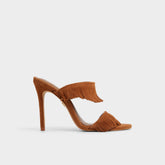 Nahanie in Medium Brown - Heeled mule, Stiletto heel | Aldo sale