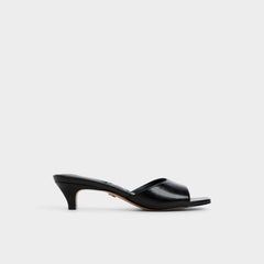 Haeden Black Women's Heeled mules - Heeled mule, Kitten heel | Aldo sale