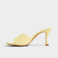 Lyhanna Light Yellow Women's Heeled mules - Heeled mule, Stiletto heel | Aldo outlet