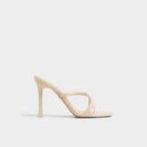 Velaia Light Beige Women's Heeled mules - Heeled mule, Stiletto heel | Aldo for sale
