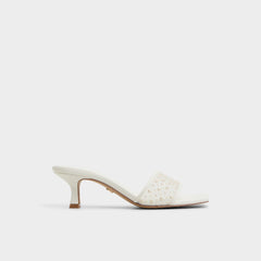 Pearlia White Women's Heeled mules - Heeled mule | Aldo outlet