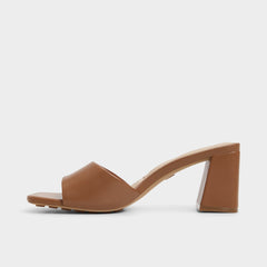 Tisha Tan Women's Heeled mules - Heeled mule, Block heel | Aldo sale